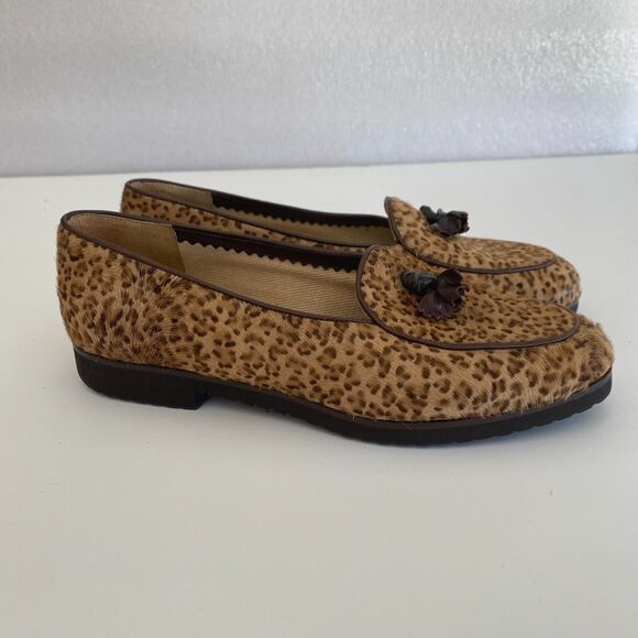 Bottega Venetta Leopard Cheetah Print Loafers Shoes Pony hair 35 EU - 5.5 US - Picture 8 of 15